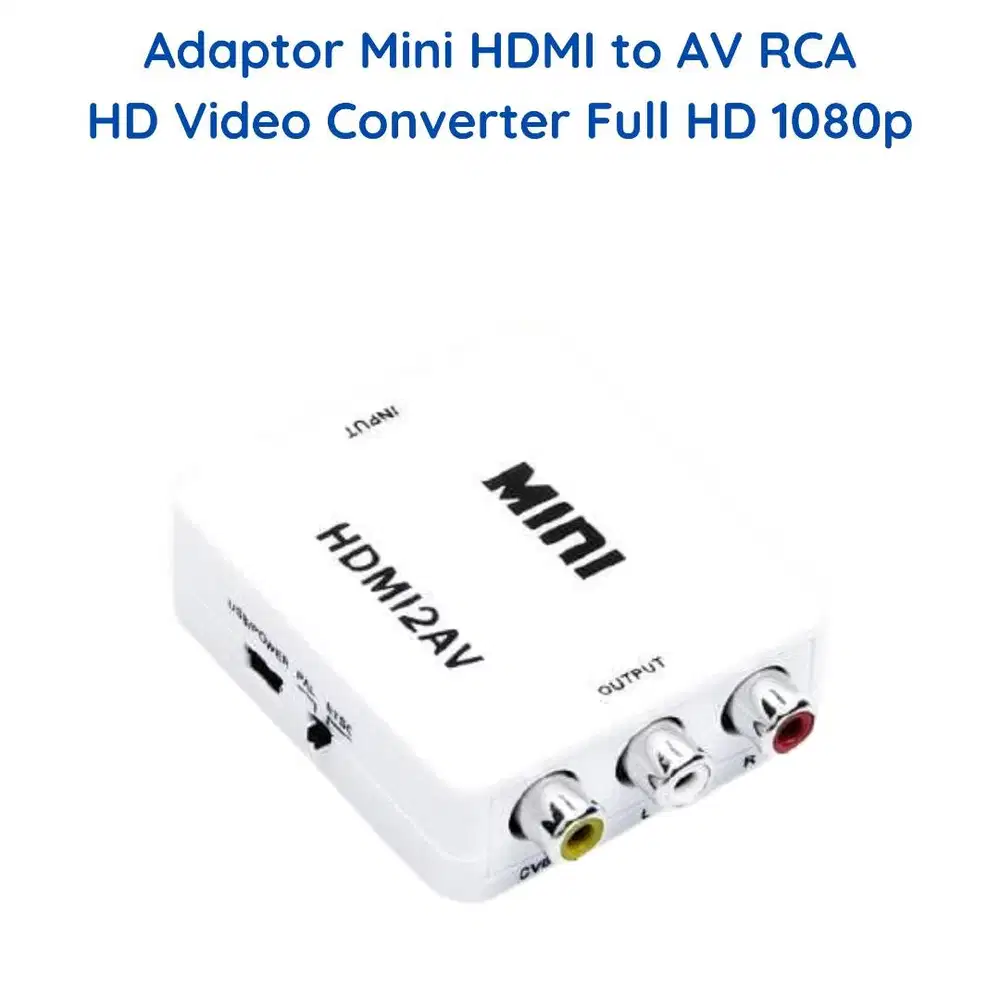 HDMI to AV Converter/Mini HDMI to AV RCA Konverter Full HD HDTV TV DVD