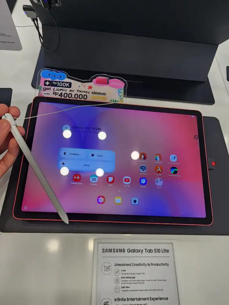 Free speaker dan Spen samsung tab S10 lite cicilan 500ribu