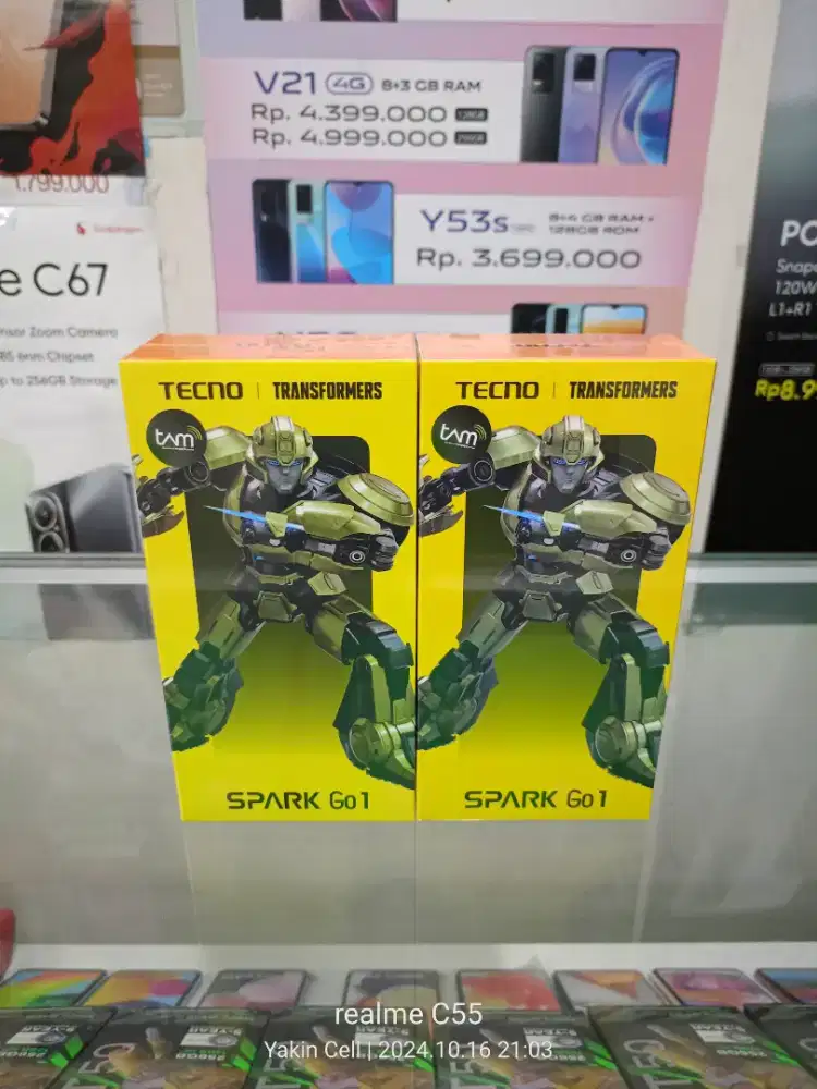 Tecno Spark Go 1 4+4/128 GB Layar 120Hz IP54 Resistance Garansi Resmi