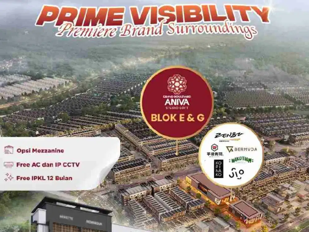 Open Blok Baru Studio Loft Grand Boulevard Aniva Gading Serpong