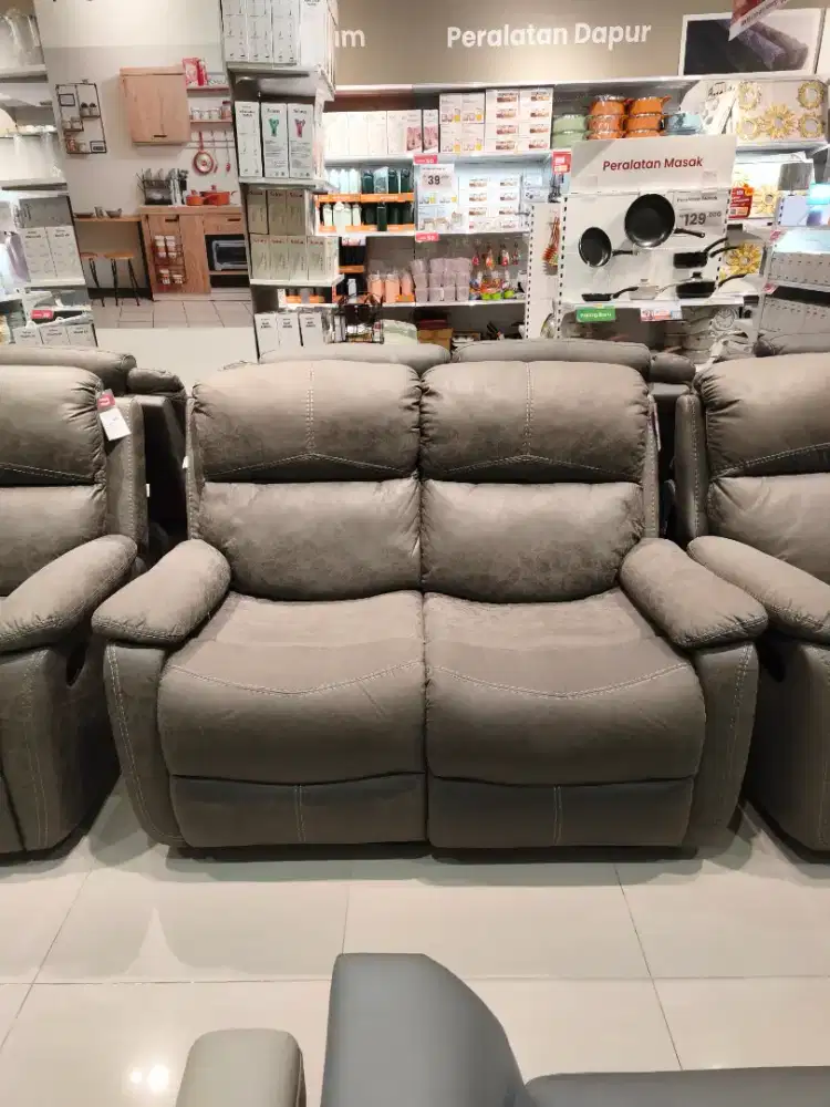 Sofa Recliner 2 Seater Baru Murah