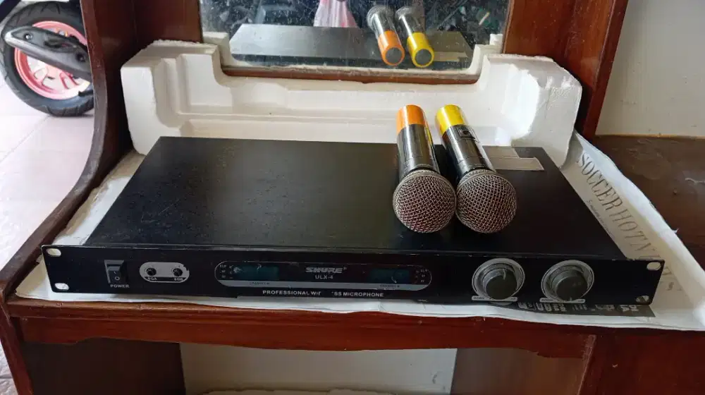Microphone mic wireless shure bekas second