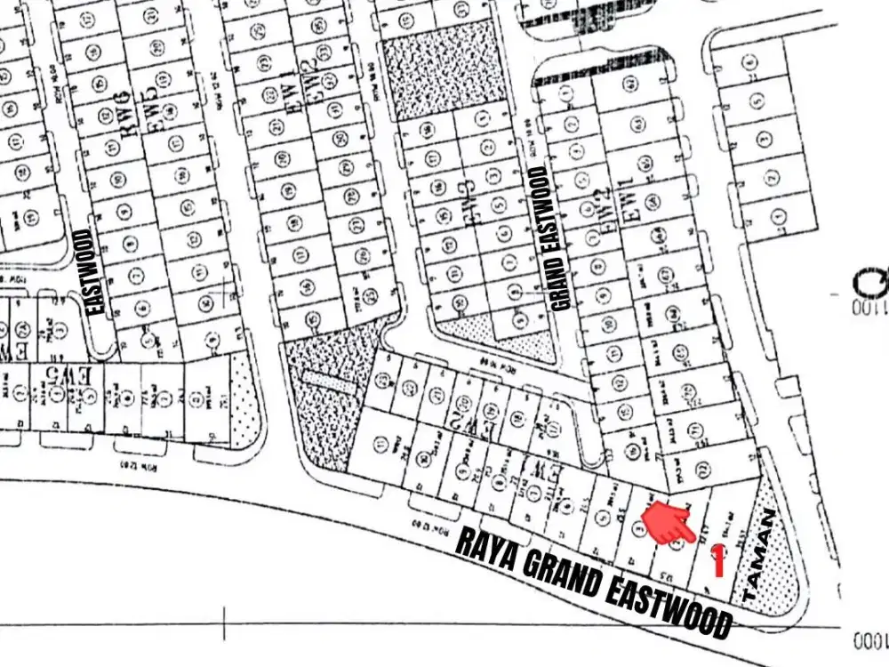 Jual Tanah Citraland Eastwood blok EW LOKASI HOOK