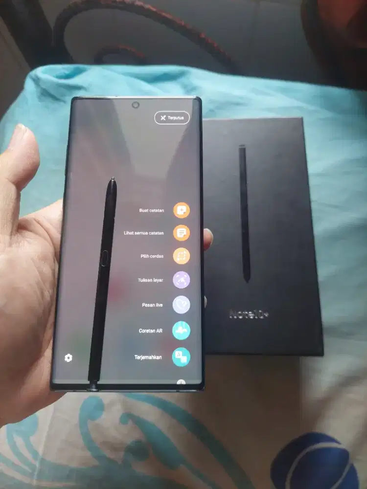 Dijual Samsung Note 10+ 5G 12/512 Inter Mulus 90% Minus Murah ja.