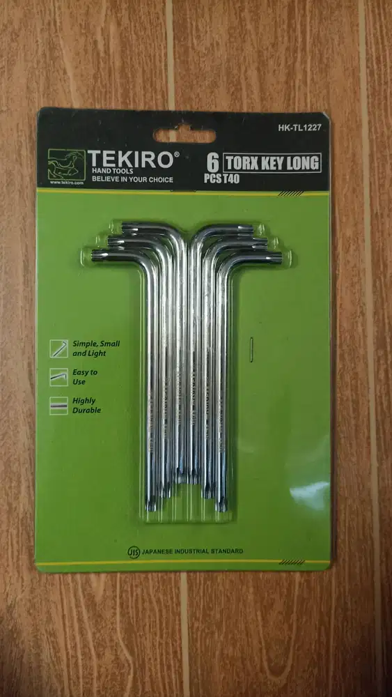 Tekiro Kunci L Bintang T40 Panjang Torx Key Long set 6 pcs