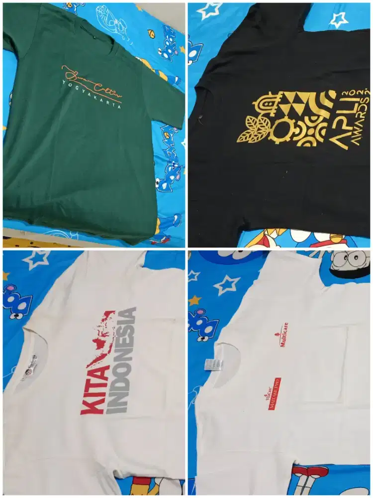Seiken bagus 4 kaos 2 kemeja batik xl 2 celana uk 36 semuany 80k murah