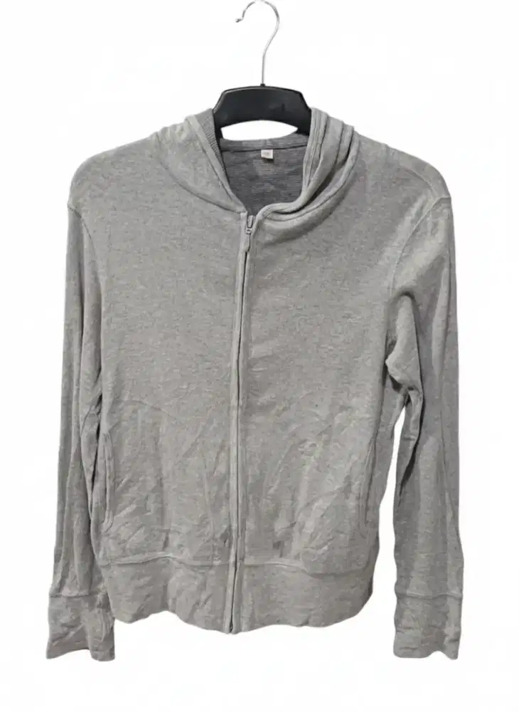 Zipper hoodie Gray Sweater Fullzip