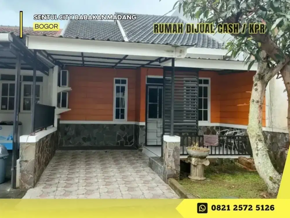 Jual Rumah Cash Full Furnish 845JT bs KPR di Sentul City Bogor dkt Tol