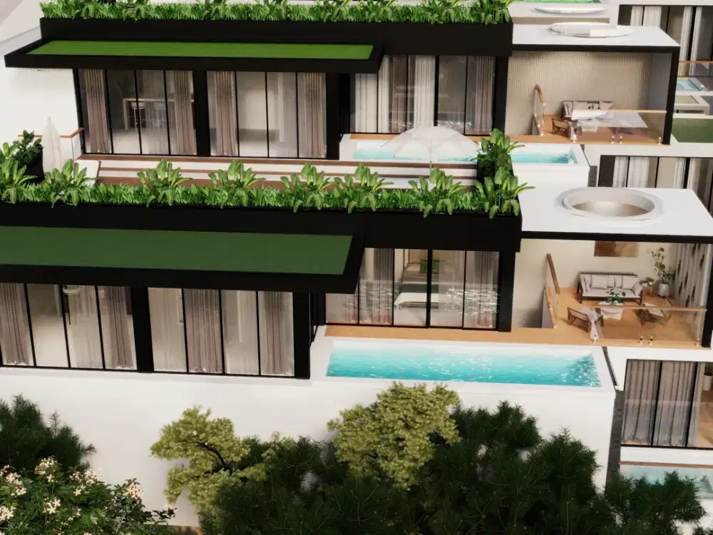 Leasehold - Prime Ubud Investment, 2-Bedroom Duplex Villa with Pool & Panoramic Views, Ubud, Bali