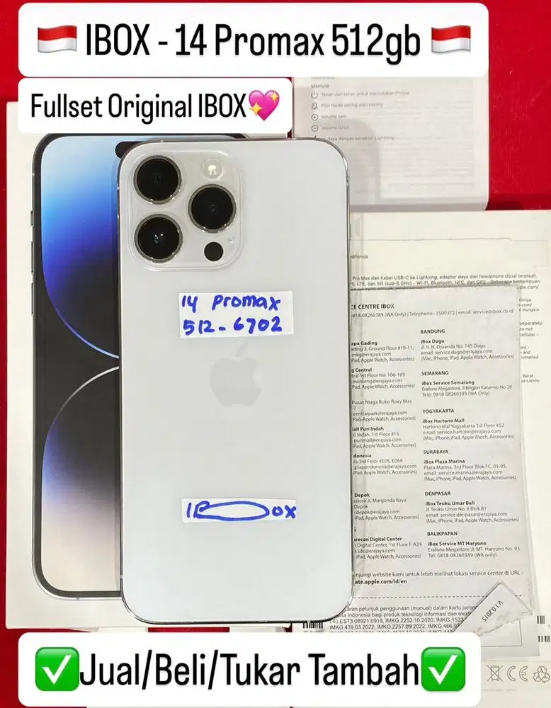 Iphone 14 Promax 512 Putih IBOX