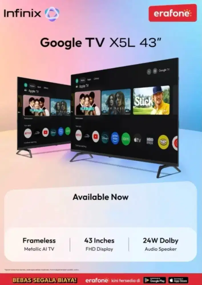 Infinix TV X5L 43inch Google, Bisa Cicilan Pakai Promo Homecredit