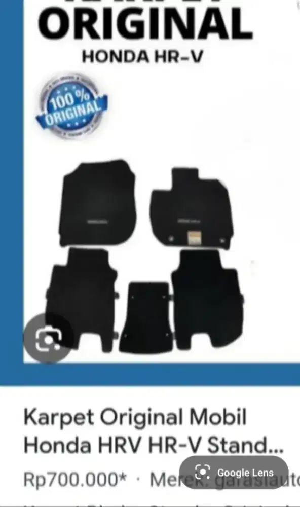 Karpet bludri original HR-V 2022