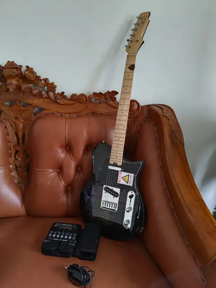 Dijual Gitar Listrik Merk HEX T200 SG Telecaster dan Efek Zoom G1 Four