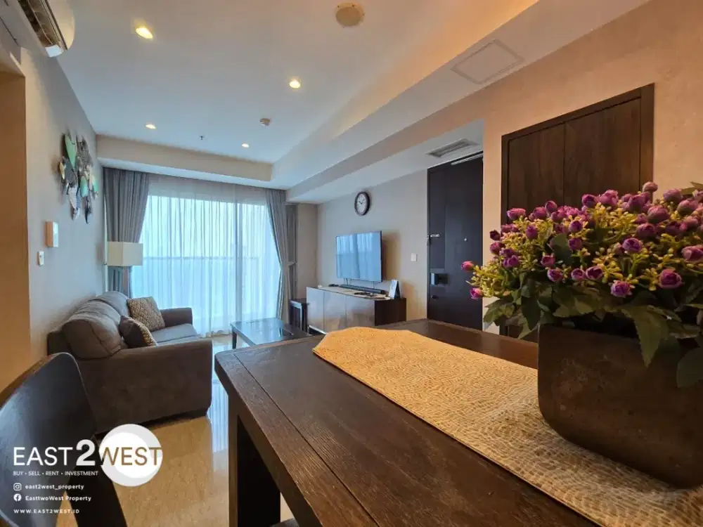 Sewa Apartemen Branz BSD 2 Kamar Tidur Lantai 18, Fully Furnished Premium