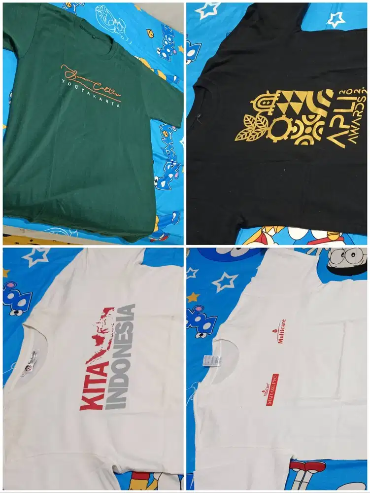 Seiken bagus 4 kaos 2 kemeja batik xl 2 celana uk 36 semuany 80k murah