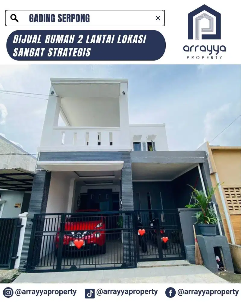 RUMAH 2.5 LANTAI LOKASI TERBAIK DI  CATALINA GADING SERPONG MR39