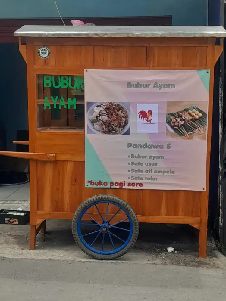 Gerobak bubur/soto/mie ayam