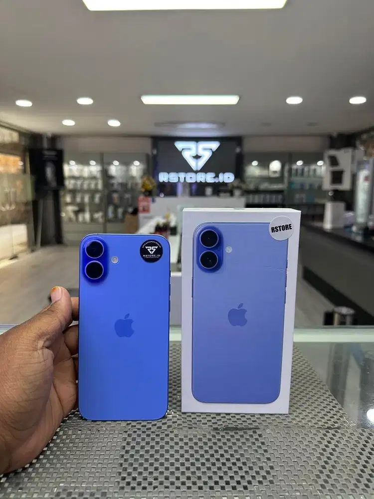 IPHONE 16 PLUS 128GB FULLSET, GARANSI RESMI/INDONESIA 6 BULAN
