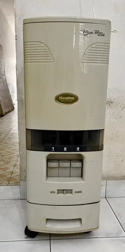 Rice Box Maspion 30 KG (Tempat Wadah Beras) - Kondisi Bagus
