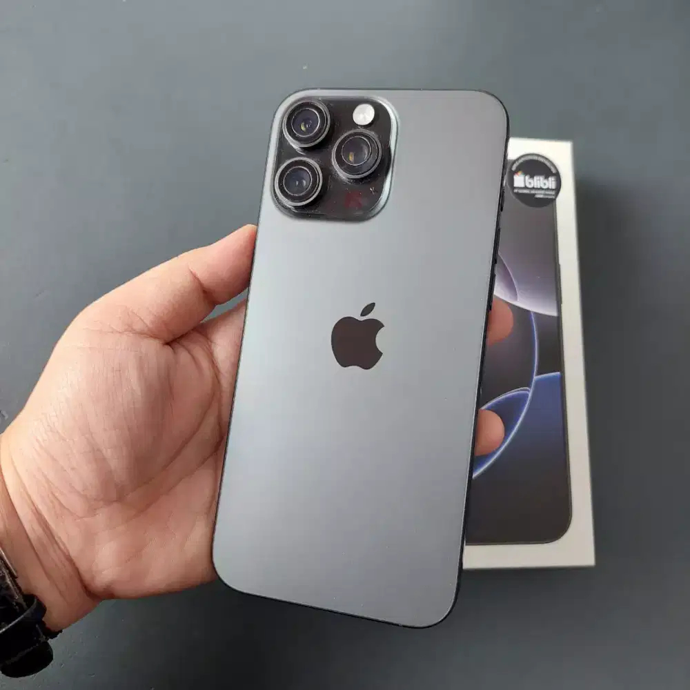 IPHONE 16 PRO MAX 256GB BLACK TITANIUM GARANSI RESMI