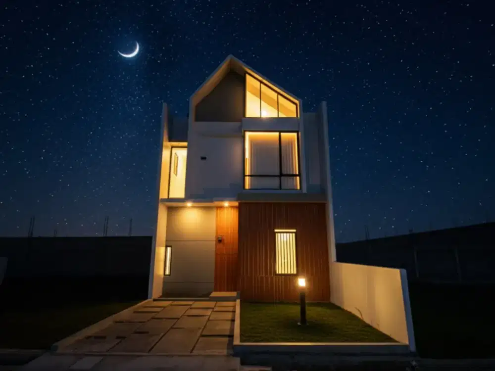 Rumah 2 lantai harga 1 lantai Lokasi dekat dengan exit tol getaci dan RS Unisba