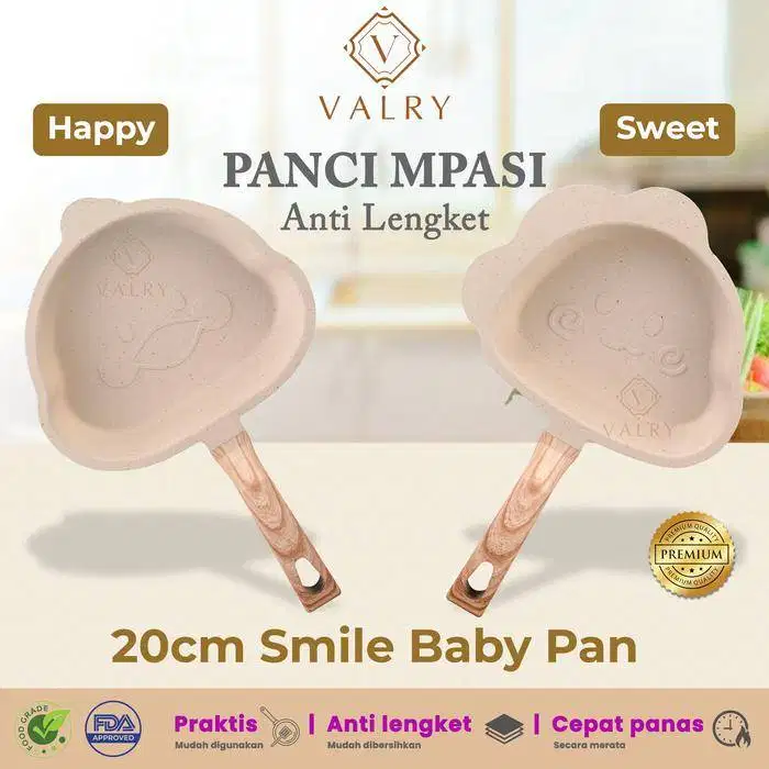 VALRY Smile Baby Pan Panci Mpasi Wajan Telur Egg Pan