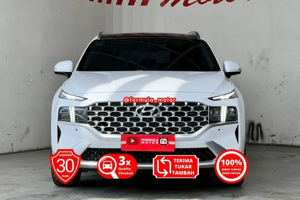 Hyundai Santa Fe Signature diesel Matic AT solar 2022 Putih santafe