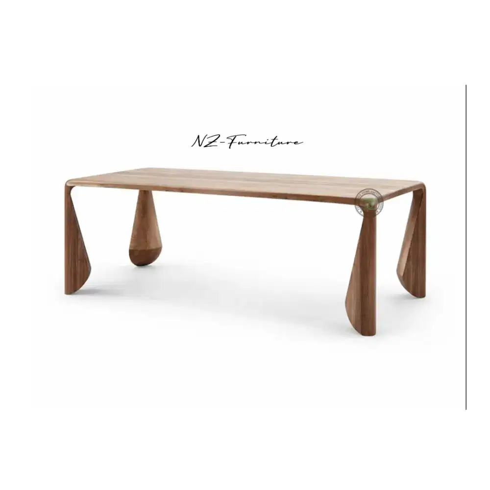 Meja Makan Simpel Kayu Jati