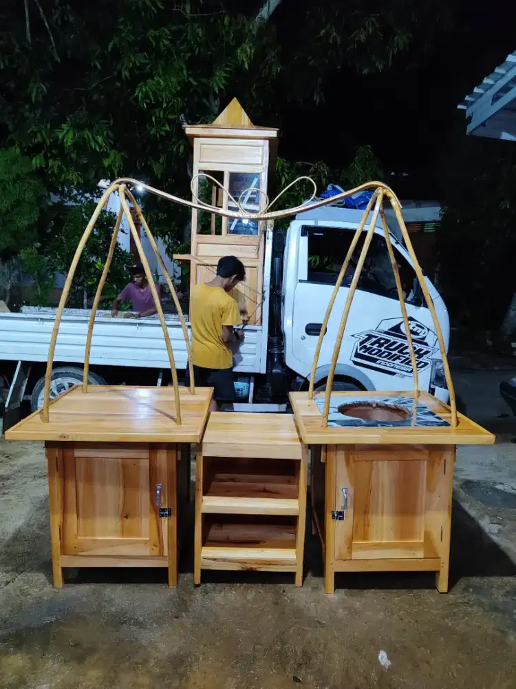 Jual Gerobak Angkringan,Bakso,Mie Ayam,Bubur,Roti BakardlL.