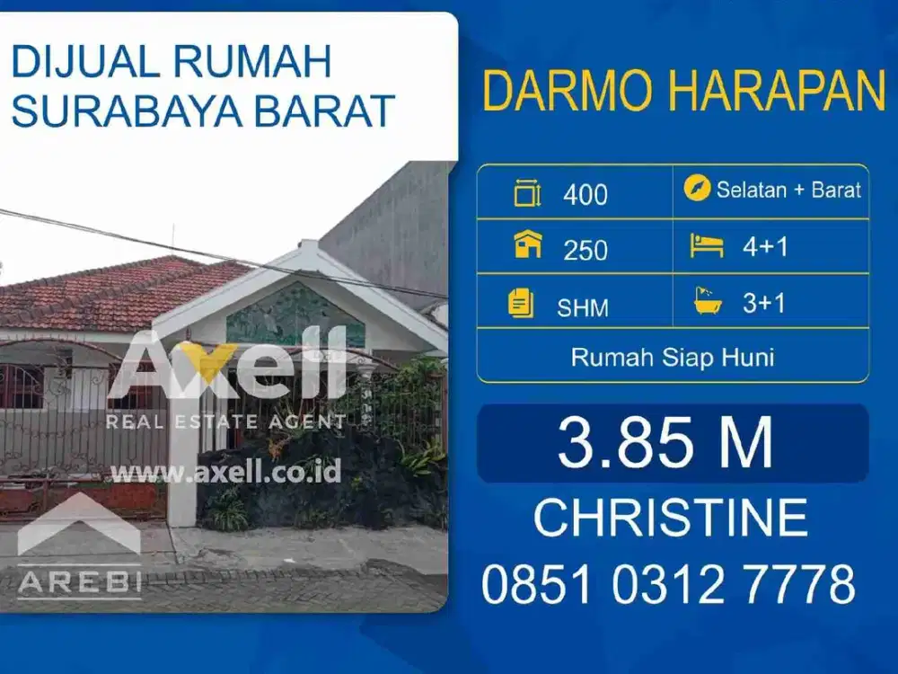 Rumah Darmo Harapan Dijual