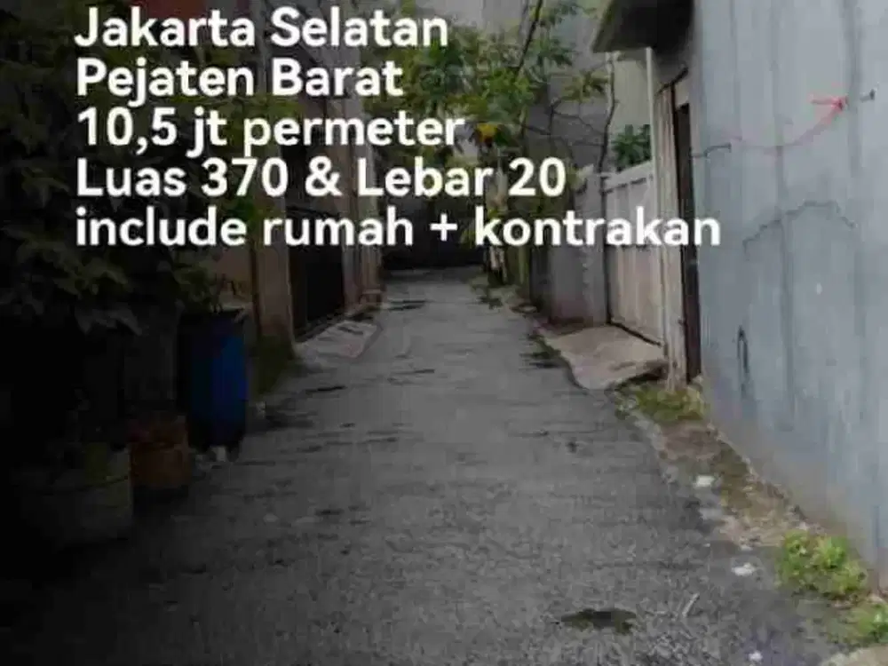 jual rumah harga 10,5 juta pejaten barat jakarta selatan