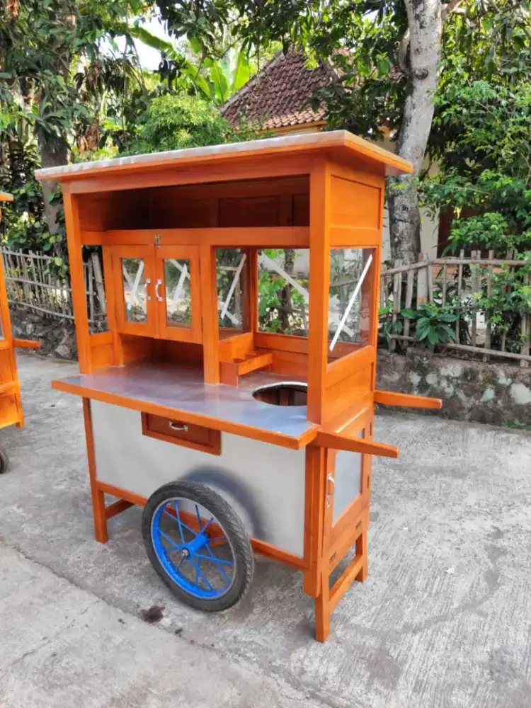 Jual Gerobak Angkringan,Bakso,Mie Ayam,Bubur,Roti BakardlL.