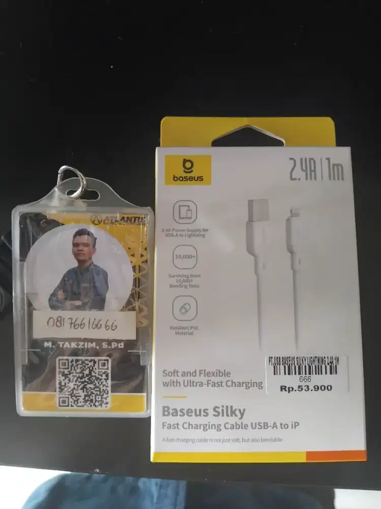 PT. USB BASEUS SILKY LIGHTNUNG 24A 1M ATLANTIS DAHSYAT