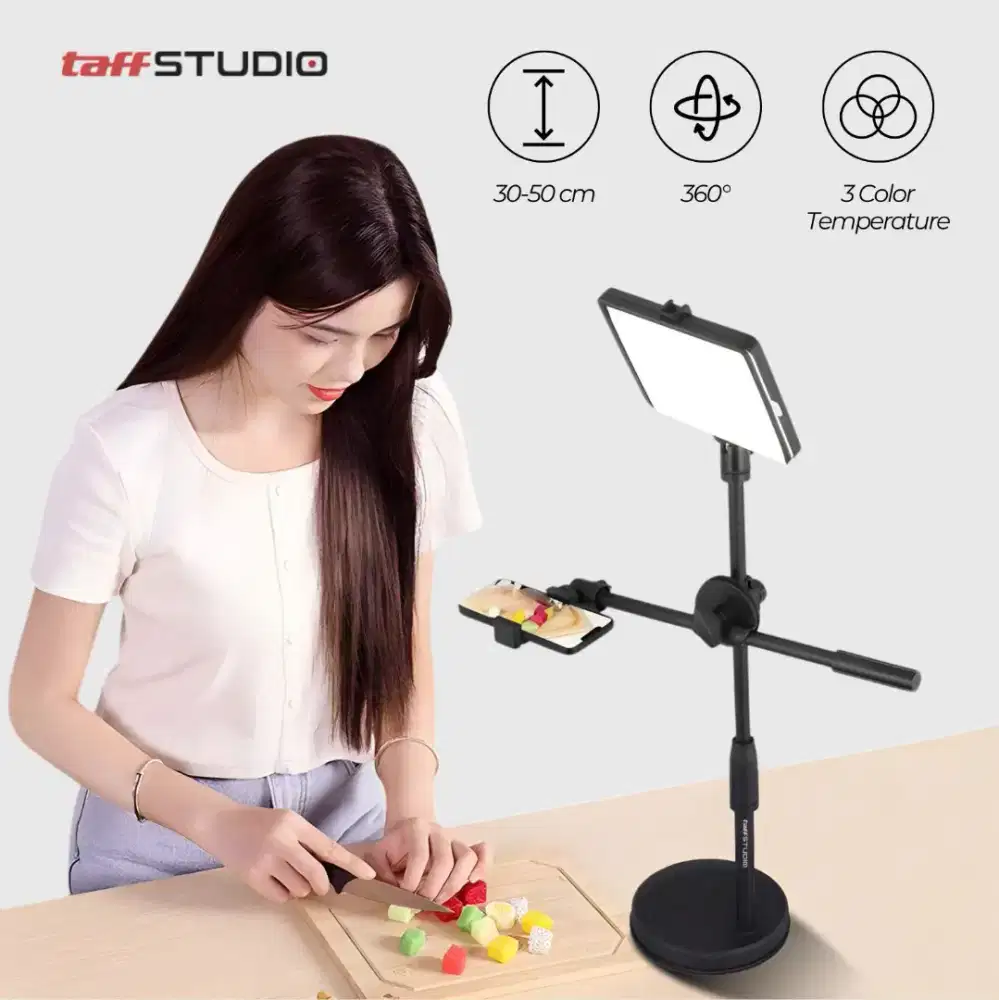 Lampu Kamera Fill Light Phone Holder Live Streaming
