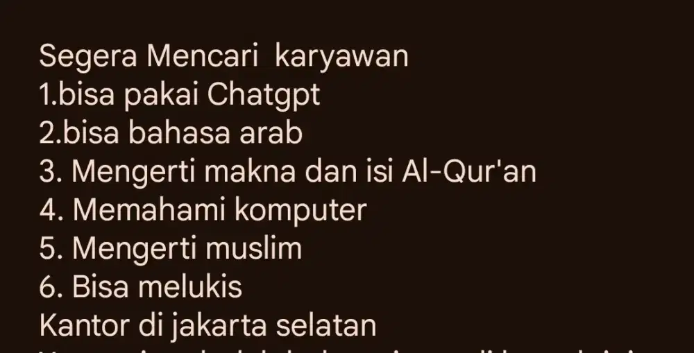 Mencari karyawan secepatnya