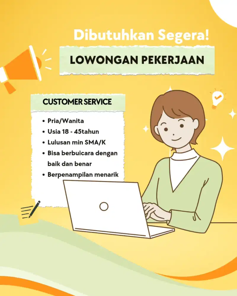 Di Butuhkan Lowongan Pekerjaan