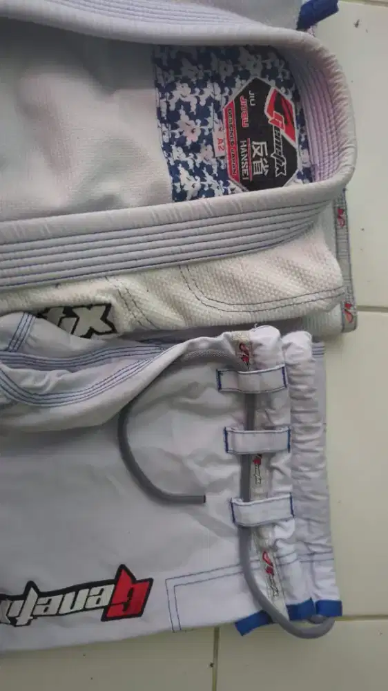Jiu jitsu bjj gi genetix white Jiujitsu Ju jitsu uniform seragam