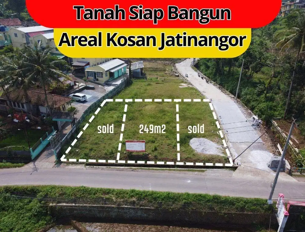 JUAL TANAH SIAP BANGUN DI JATINAGOR AREAL KOSAN