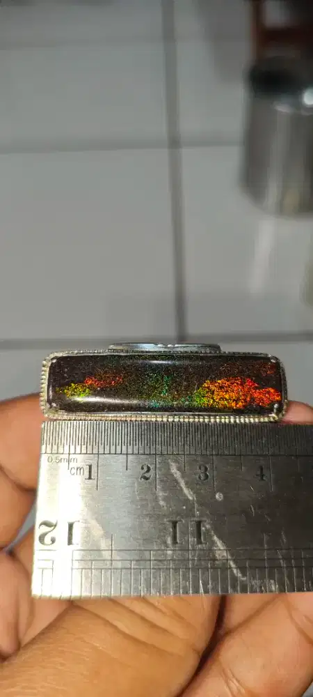 Batu cincin Opal matrix Andamoka