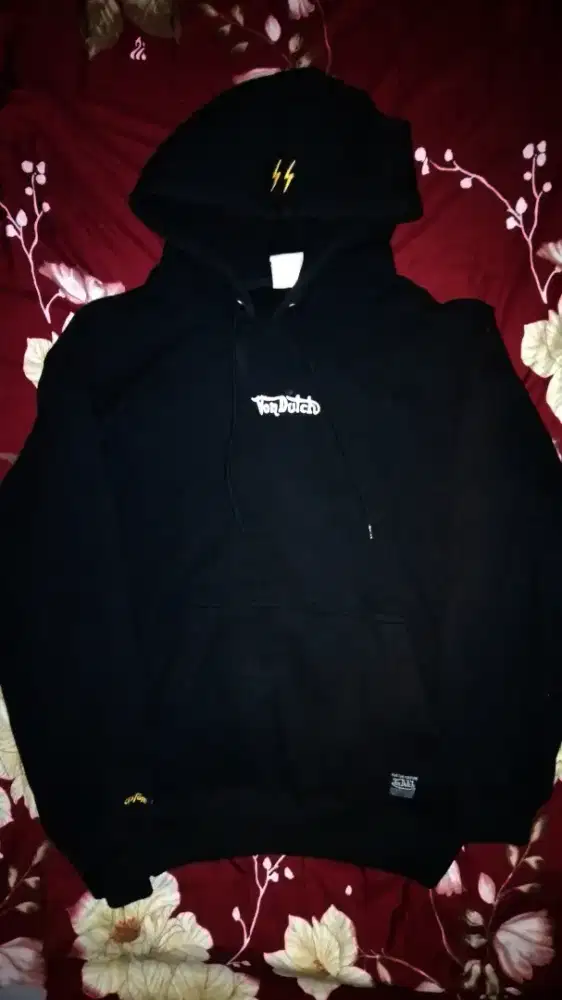 Jaket Hoodie Pullover Von Dutch Black