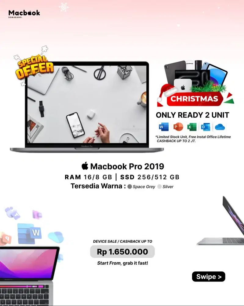 Macbook Pro 2019 RAM 8/256 GB I5