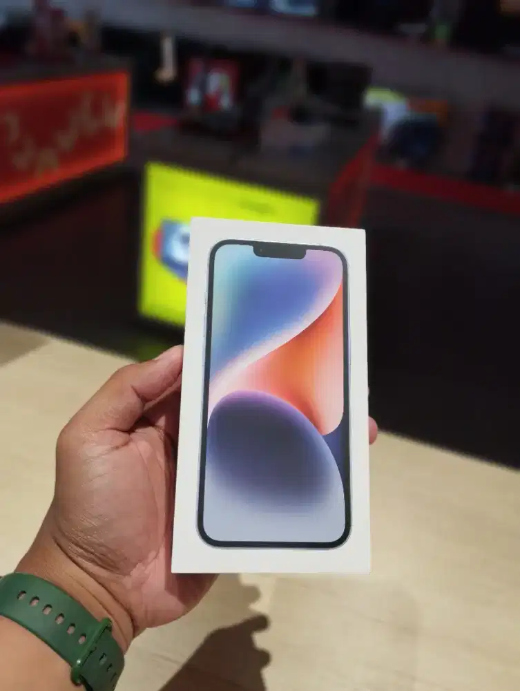 IPHONE 14 BLUE LIKENEW GARANSI RESMI IBOX