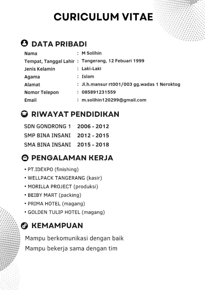 Cari pekerjaan apa saja HALAL