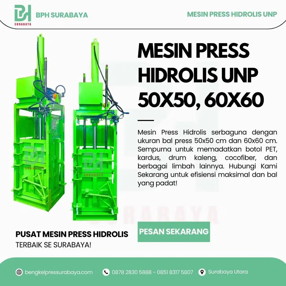 Mesin Press Hidrolis Hasil Ball Press 50x50, 60x60 Dinamo Diesel Murah
