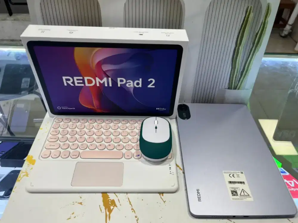 Redmi pad 2 4/128 Fullset bonus keyboart + Mouse ny