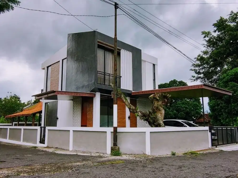 DIJUAL VILLA CANTIK FULLY FURNISH DI PAKEM SLEMAN DEKAT WARUNG KOPI KLOTHOK