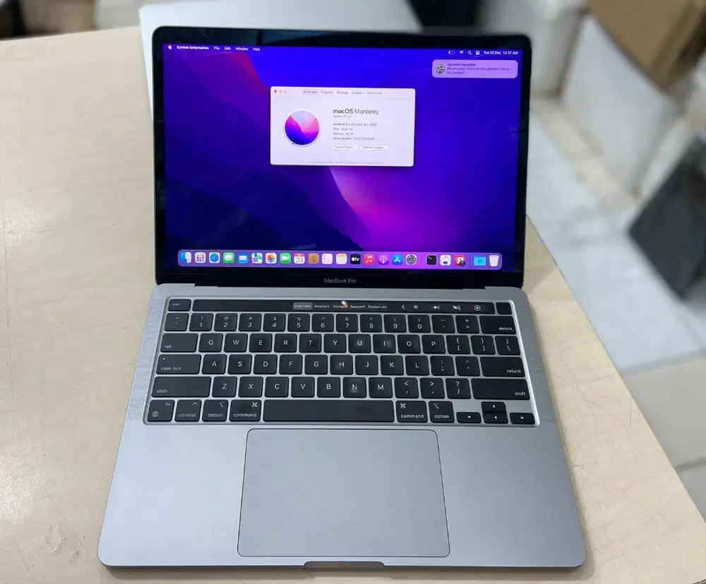 Apple Macbook Pro M1 Touchbar Ram 16GB Layar 13,3inch 2020 N-EC