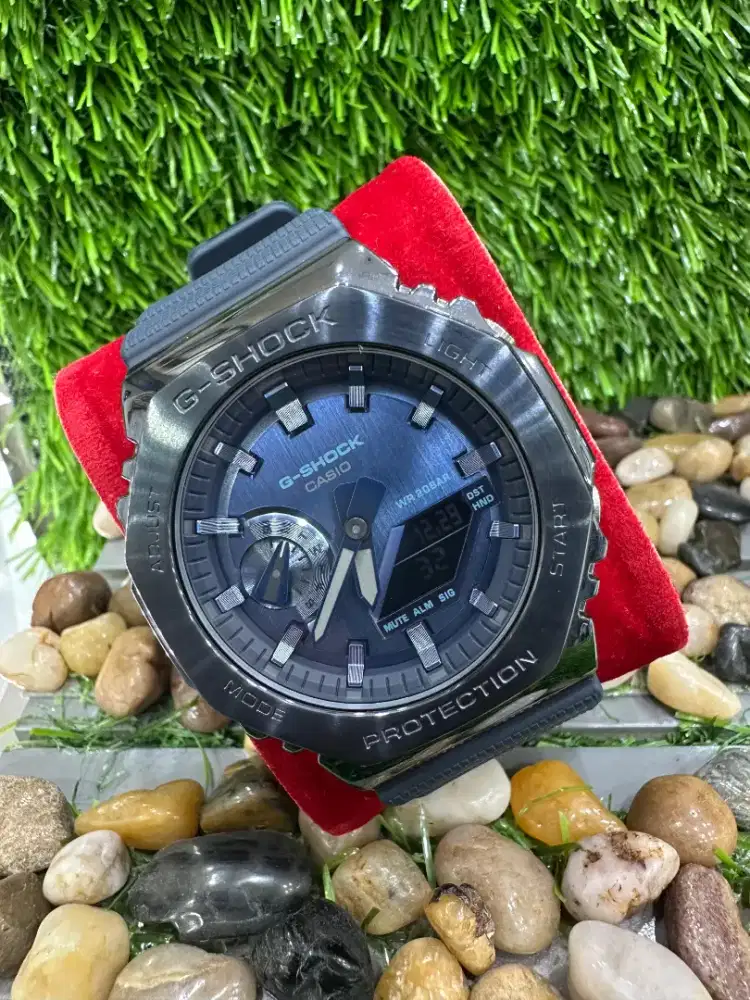 G-Shock GM-2100B Oak Metal Covered Blue Dial Original