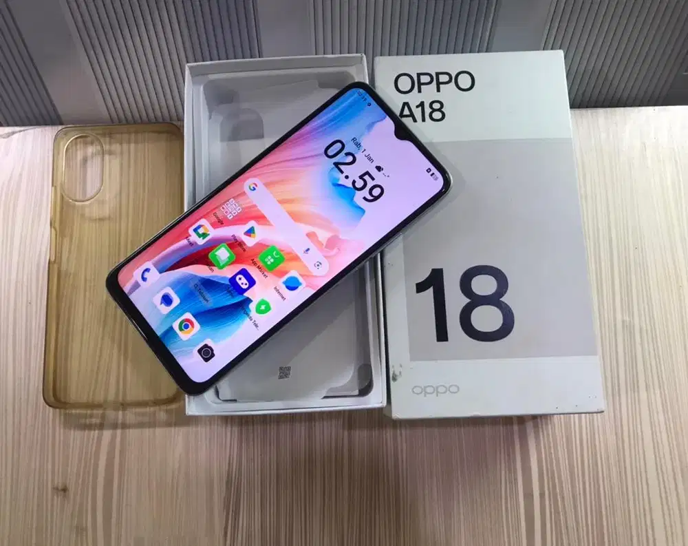 oppo A18 4/128 Mulus Fullset