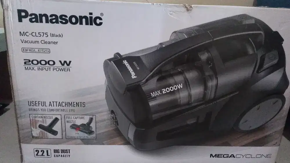 Di Jual CEPAT VACUUM CLEANER BARU MERK PANASONIC MC-CL575 ( BLACK )
